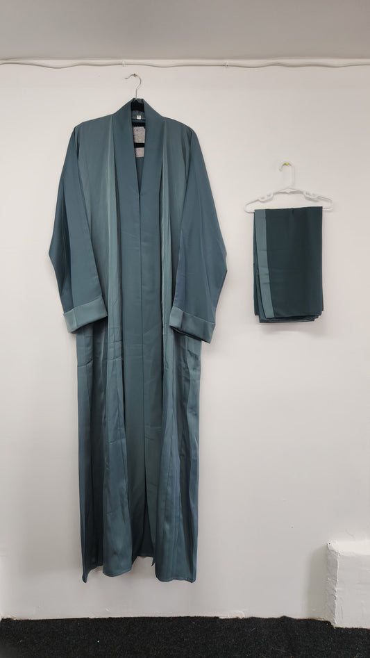 AA2 Elegant abaya burkha with matching scarf, perfect for modest women’s fashion in NZ, Australia & Fiji.