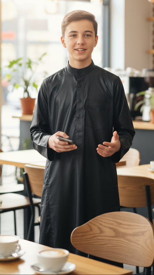 Classic Collar Thobe for Kids