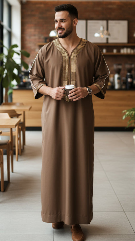 Authentic Moroccan thobe jhubba – men’s traditional wear – NZ, Australia & Fiji