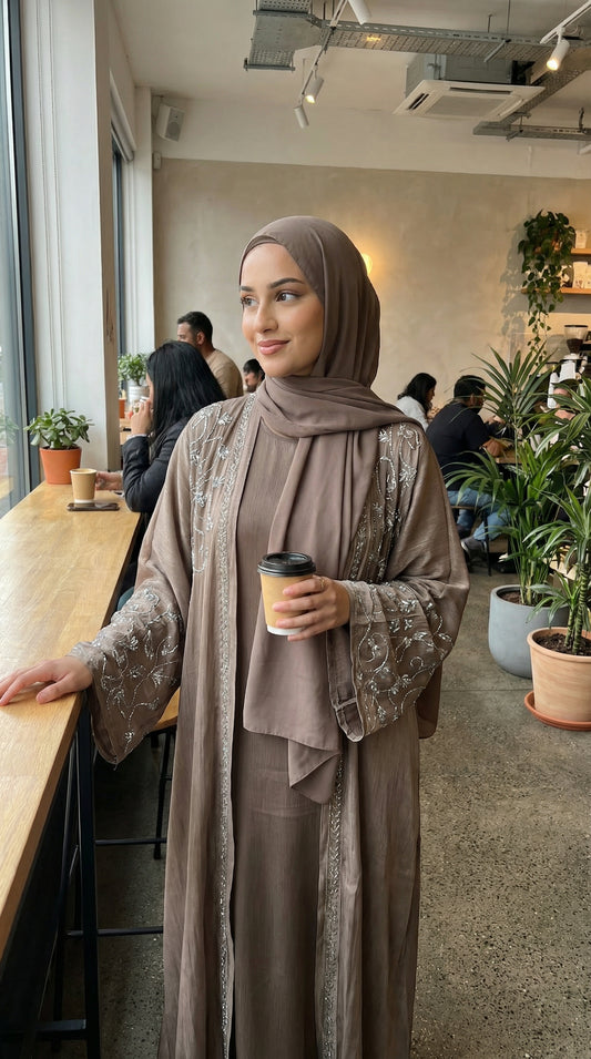 Luxury butterfly abaya – flowing modest dress for women – NZ, Australia & Fiji