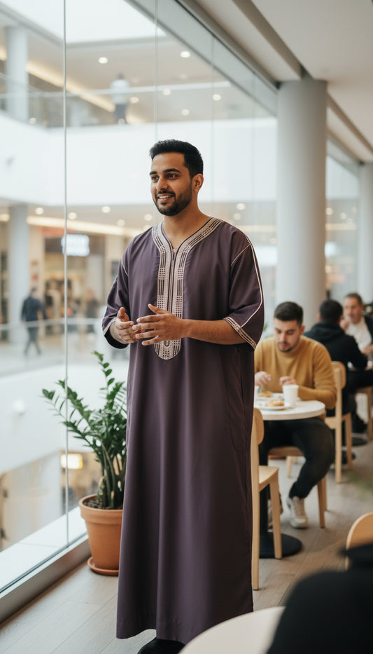 Authentic Moroccan thobe jhubba – men’s traditional wear – NZ, Australia & Fiji