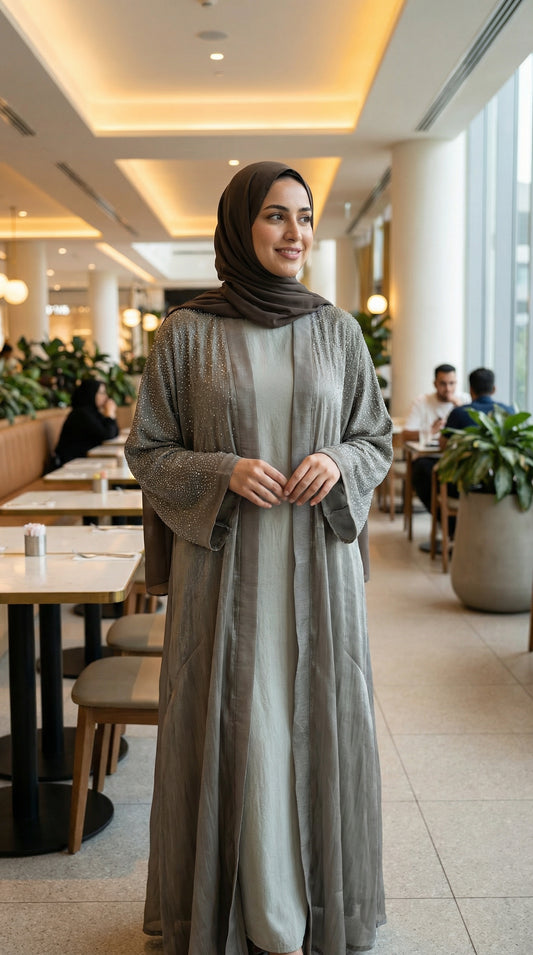 Luxury butterfly abaya – flowing modest dress for women – NZ, Australia & Fiji