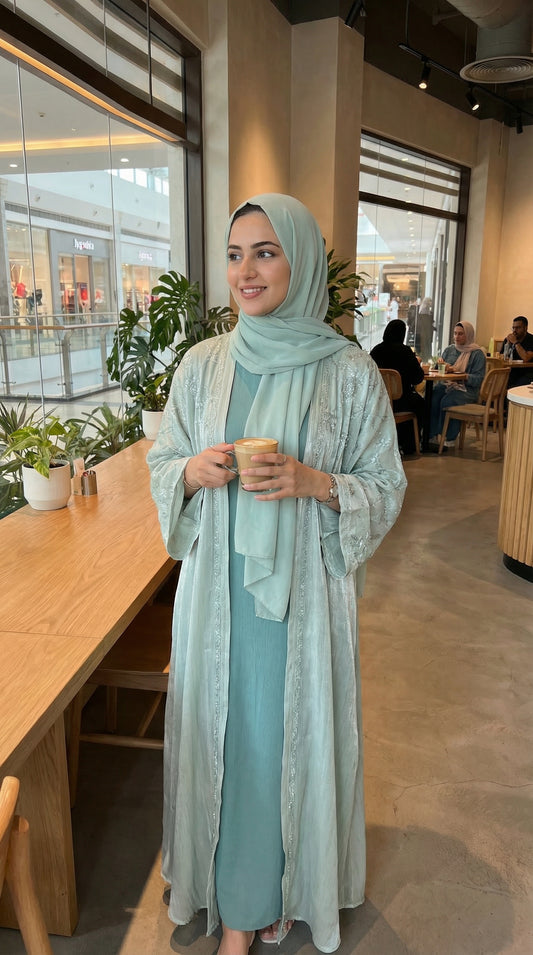 Luxury butterfly abaya – flowing modest dress for women – NZ, Australia & Fiji