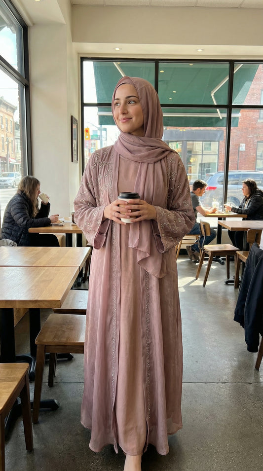 Luxury butterfly abaya – flowing modest dress for women – NZ, Australia & Fiji