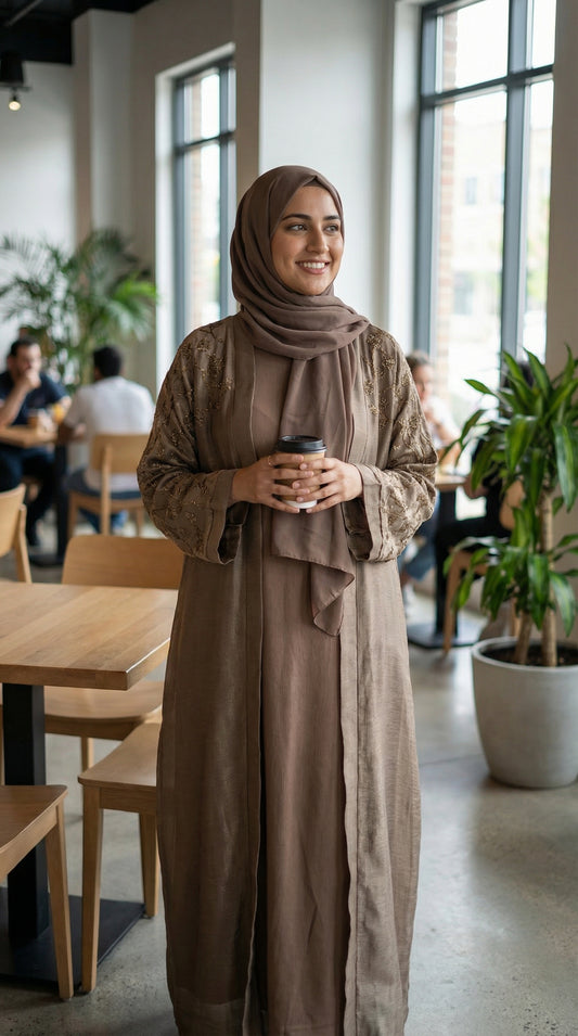 Luxury butterfly abaya – flowing modest dress for women – NZ, Australia & Fiji