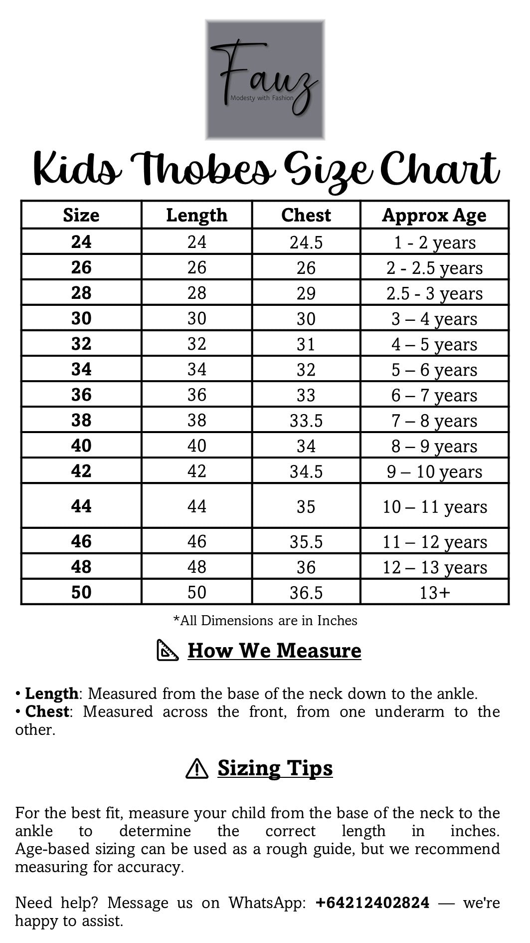 Kids Thobes - T8