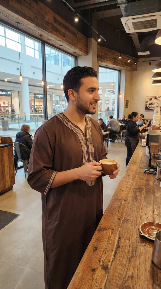 Authentic Moroccan thobe jhubba – men’s traditional wear – NZ, Australia & Fiji