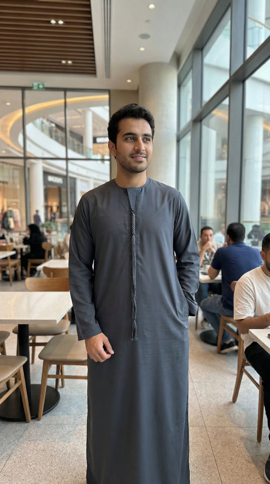 Luxury Omani jhubba thobe – cultural heritage fashion – NZ, Australia & Fiji