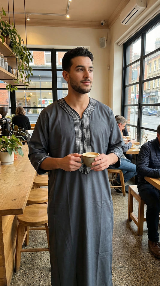 Authentic Moroccan thobe jhubba – men’s traditional wear – NZ, Australia & Fiji