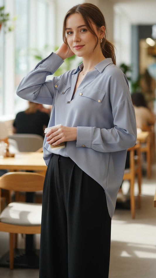 Structured Button-Up & Trouser Set