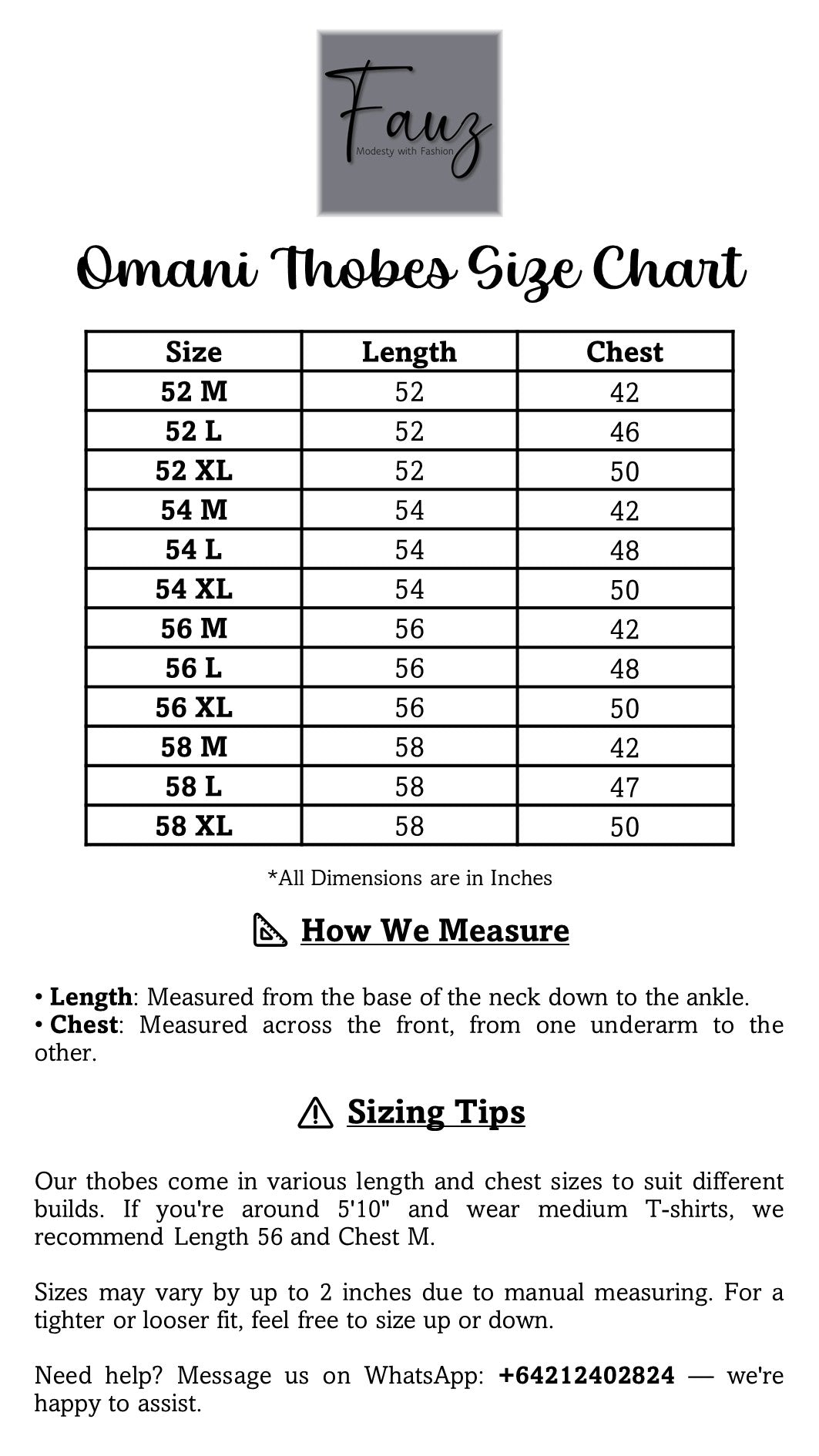 Elegant Omani thobe – traditional Emirati style for men – NZ, Australia & Fiji